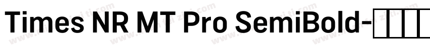 Times NR MT Pro SemiBold字体转换